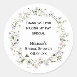 Wilde Blume blüht, personalisiert Stickers