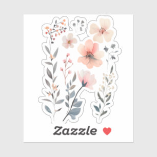 Wilde Blume-Blumen-Zauberhaft Aufkleber