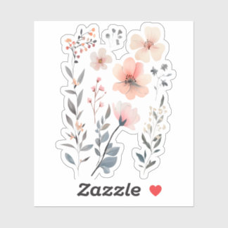 Wilde Blume-Blumen-Zauberhaft Aufkleber