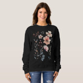 Wilde Blume-Blumen-Zauberhaft Sweatshirt (Vorne ganz)