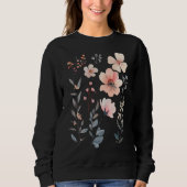 Wilde Blume-Blumen-Zauberhaft Sweatshirt (Vorderseite)