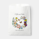 Wilde Blume Blumenblauer Pilz Hochzeit Geschenktütchen (Vorderseite)