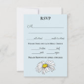 Wilde Blume Blumenblauer Pilz RSVP Karte (Vorderseite)