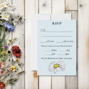 Wilde Blume Blumenblauer Pilz RSVP Karte