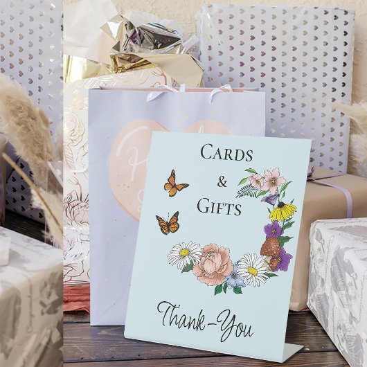 Wilde Blume Blumenblauer Pilz Sockelschild