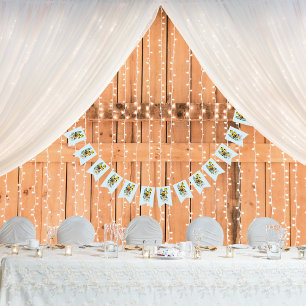 Wilde Blume Blumenblauer Pilz Wimpelkette