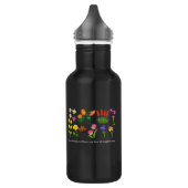 Wilde Blume Blumenfrauen und -mädchen Edelstahlflasche (Links)