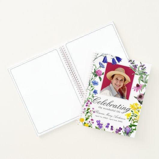 Wilde Blume Blumengedenkmal Gästebuch Notizblock (Innenseite)