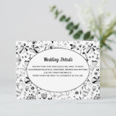 Wilde Blume Blumenstrauß Kunst, Dichtung und Musik Begleitkarte (Stehend Vorderseite)