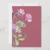 Wilde Blume | Boho Brautparty Einladung (Rückseite)