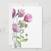 Wilde Blume | Boho Bridal Duwer Einladung (Rückseite)