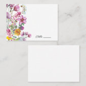 Wilde Blume | Boho Floral Platzkarten (Vorne/Hinten)
