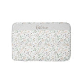   Wilde Blume Boho Personalisiert  Badematte (Vorderseite)
