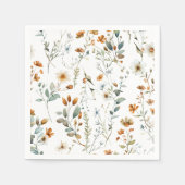 Wilde Blume Boho Serviette (Vorderseite)