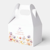 Wilde Blume Brautparty Gefälligkeitsbox Geschenkschachtel (Rückseite)