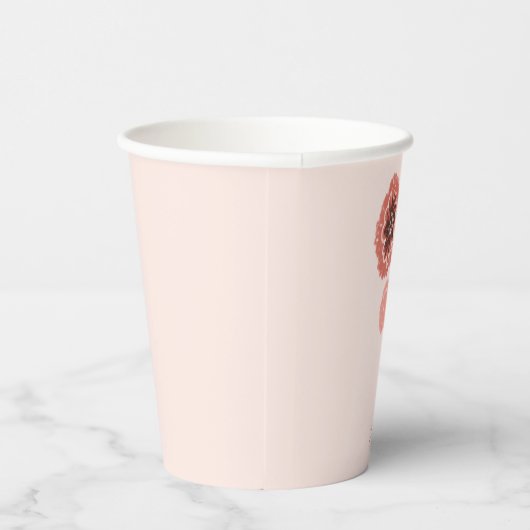 Wilde Blume Bunch Blumenmuseum Brautparty Pappbecher (Rechts)