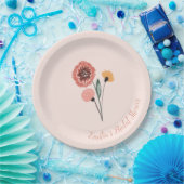 Wilde Blume Bunch Blumenmuseum Brautparty Pappteller (Party)