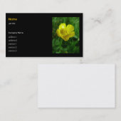 Wilde Blume - Butterbecher Visitenkarte (Vorne/Hinten)