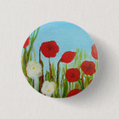 Wilde Blume Button (Vorderseite)
