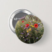 Wilde Blume Button (Vorne & Hinten)