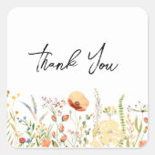 Wilde Blume Danke, dass du Sticker hast (Vorderseite)