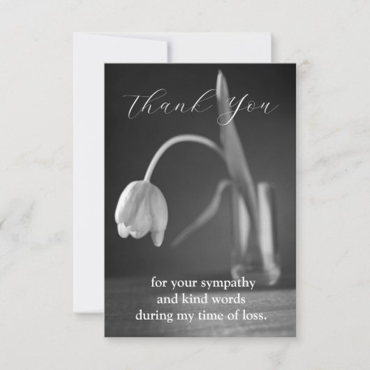 Wilde Blume Dankeskarte (Vorderseite)