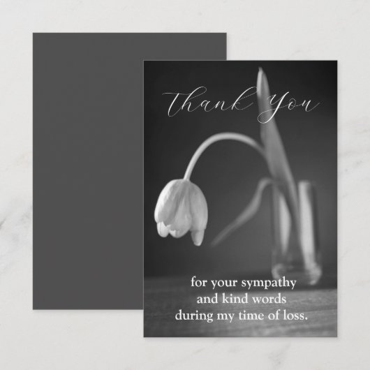 Wilde Blume Dankeskarte (Vorne/Hinten)