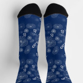 Wilde Blume Doodles Socken (Oben)