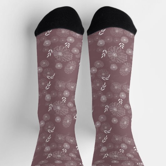 Wilde Blume Doodles Socks Socken (Oben)