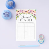 Wilde Blume Doppelseitige Brautparty-Spiele Flyer (Einzeln)