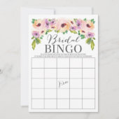 Wilde Blume Doppelseitiges Brautparty Einladung (Vorderseite)