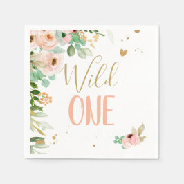 Wilde Blume eines Geburtstags Girl Floral Serviette