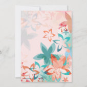 Wilde Blume Einladung (Rückseite)