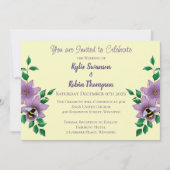 Wilde Blume Einladung (Vorderseite)