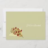 Wilde Blume Einladung zur Hochzeit (Vorderseite)