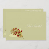 Wilde Blume Einladung zur Hochzeit (Vorne/Hinten)