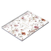 Wilde Blume elegant Notizblock (Linke Seite)