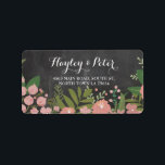 Wilde Blume Elegante Chalk-Adressenaufkleber Adressaufkleber<br><div class="desc">Wilde Blume Aufkleber Adresse Labels - Ideal für Hochzeiten oder andere Gelegenheiten.</div>