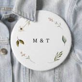 Wilde Blume elegante und blumengeschmückte Dekorat Button (Beispiel)