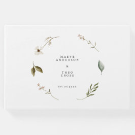 Wilde Blume elegante und blumengeschmückte Dekorat Gästebuch