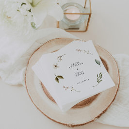 Wilde Blume elegante und blumengeschmückte Dekorat Serviette