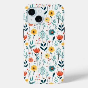 Wilde Blume Farbiges Muster Case-Mate iPhone Hülle