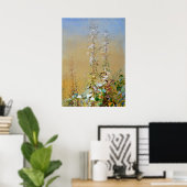 Wilde Blume Fidelia Brücken Watercolor Kunst, Dich Poster (Heimbüro)