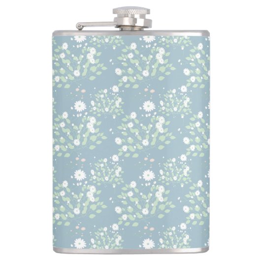 Wilde Blume Flachmann (Vorderseite)