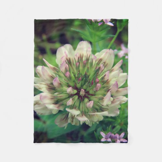 Wilde Blume Fleecedecke (Vorderseite)