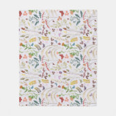 Wilde Blume Fleecedecke (Vorderseite)