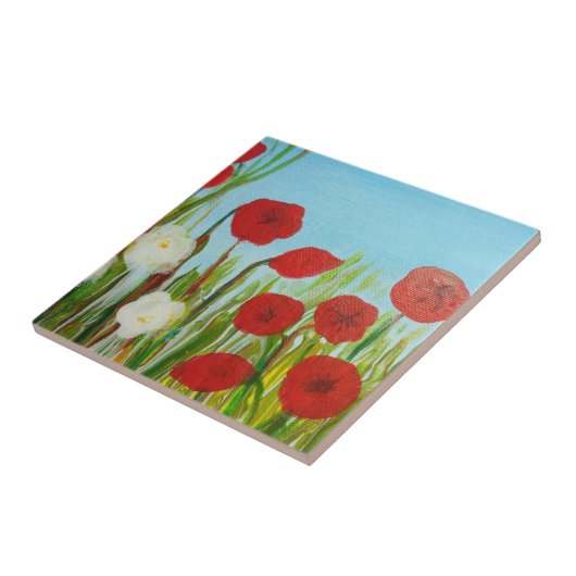 Wilde Blume Fliese (Seite)