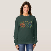 Wilde Blume, floral , botanisch, Naturliebhaber Sweatshirt (Vorne ganz)