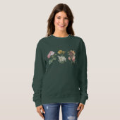 Wilde Blume, floral , botanisch, Naturliebhaber Sweatshirt (Vorne ganz)
