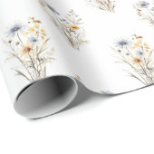 Wilde Blume Floral Geschenkpapier (Rolleneckpunkt)